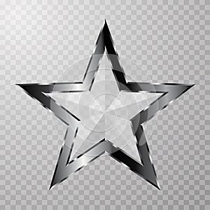 glass metal star