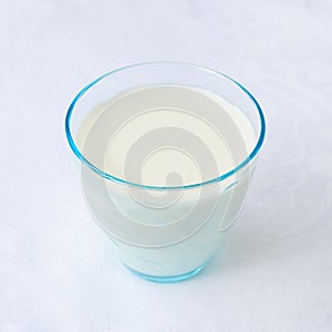 A glass of milk