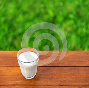 Glass of milk.