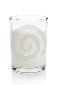 Glass of milk.