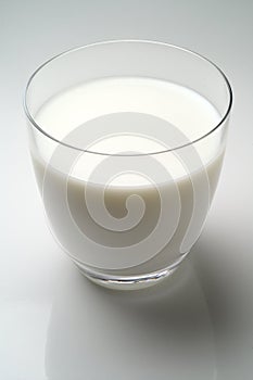 Glass of milk isolated