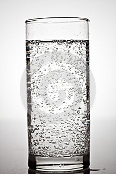 Glass of mineral water