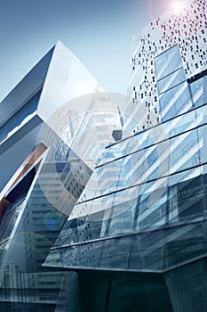 Glass of modern tower