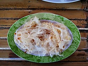 Glass noodle meal with spicy and Thailand herb