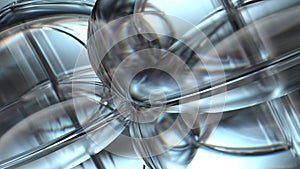 Glass object Mysterious fresh refraction and reflection Beautiful Elegant and Modern 3D Rendering abstract background