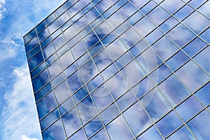 Glass Office Building and Blue Sky