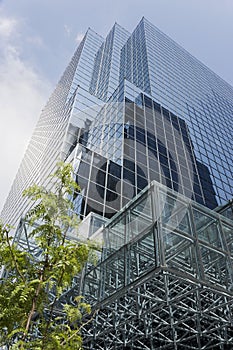 Glass office tower