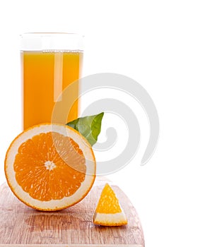 Glass of orange juice