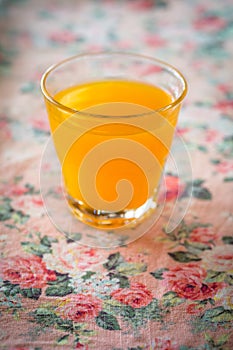 Glass of orange juice