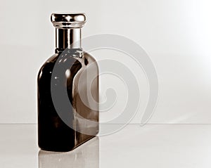 Glass parfume bottle photo