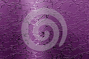 Glass with pattern in purple tone