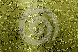 Glass with pattern in yellow tone