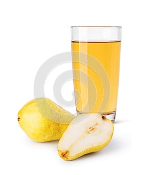 Glass of pear juice