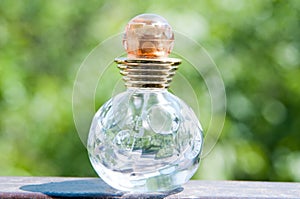 Glass perfume bottle