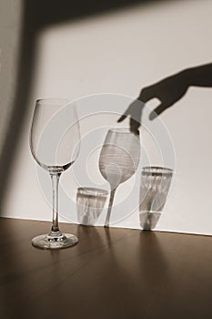 Glass photography editorial photo