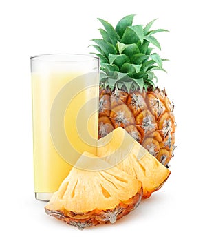 Glass of pineapple juice