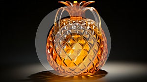 A glass pineapple shaped object