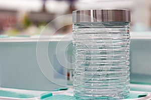 Glass and plastic containers store