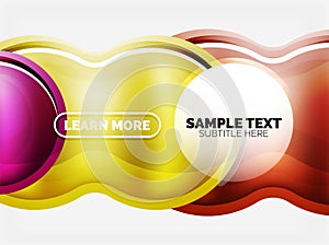 Glass or plastic hi-tech bubble background