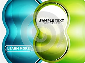 Glass or plastic hi-tech bubble background