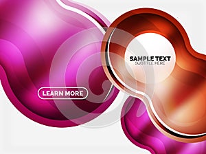 Glass or plastic hi-tech bubble background