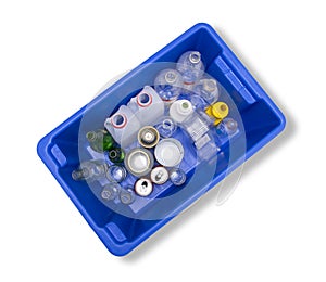 Glass Plastic Metal Recycling Bin