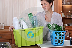 Glass and plastic recycling