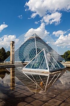 Glass Pyramids in Edmonton, Alberta, Canada