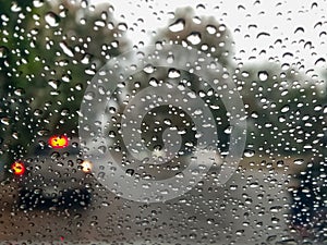 glass rain drops texture pattern weather road traffic rainy season heavy rain storm