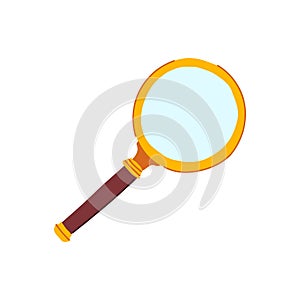 glass reading magnifier cartoon vector illustration photo