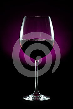 Glass of red wine