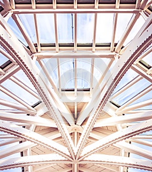 Glass roof - modern architecture of Edinburgh