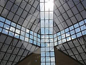 Glass roof of MUDAM museum in Luxembourg 1