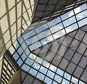 Glass roof of MUDAM museum in Luxembourg 3