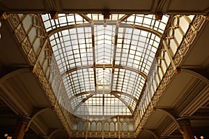 Glass roof of the Palacio Postal Museo Palacio Postal Palacio de Correos Correo Mayor Post Office Postal Palace Mexico City photo