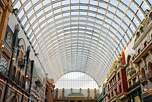 Glass roof structure in west edmonton mall