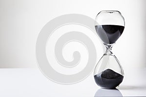 Glass sand timer photo