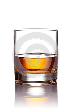 Glass of scotch whiskey