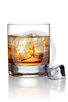 Glass of scotch whiskey