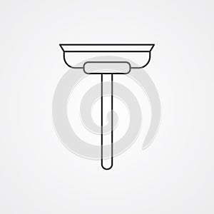 Glass scraper vector icon sign symbol