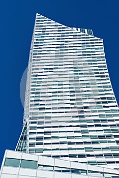 Glass skyscraper of modern architecture
