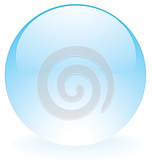 Glass sphere blue