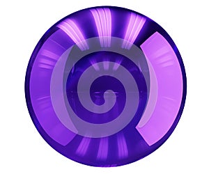 a glass sphere with reflection