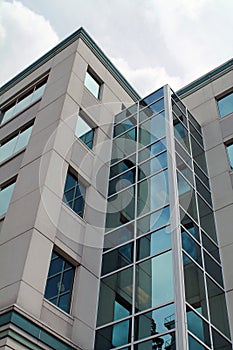 Glass and Steel Exterior of a Downtown Office Building