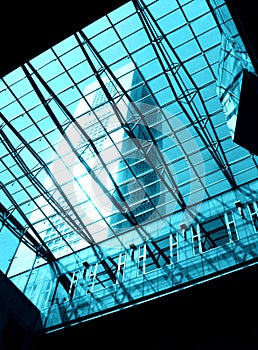 Glass & steel skylight photo