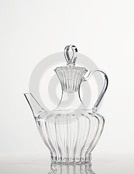 Glass tea carafe photo