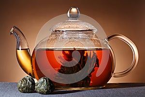 Glass teapot