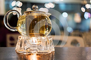 Glass Teapot with Warmer photo