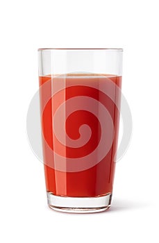 Glass of tomato juice