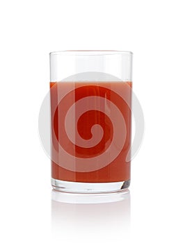 Glass of tomato juice